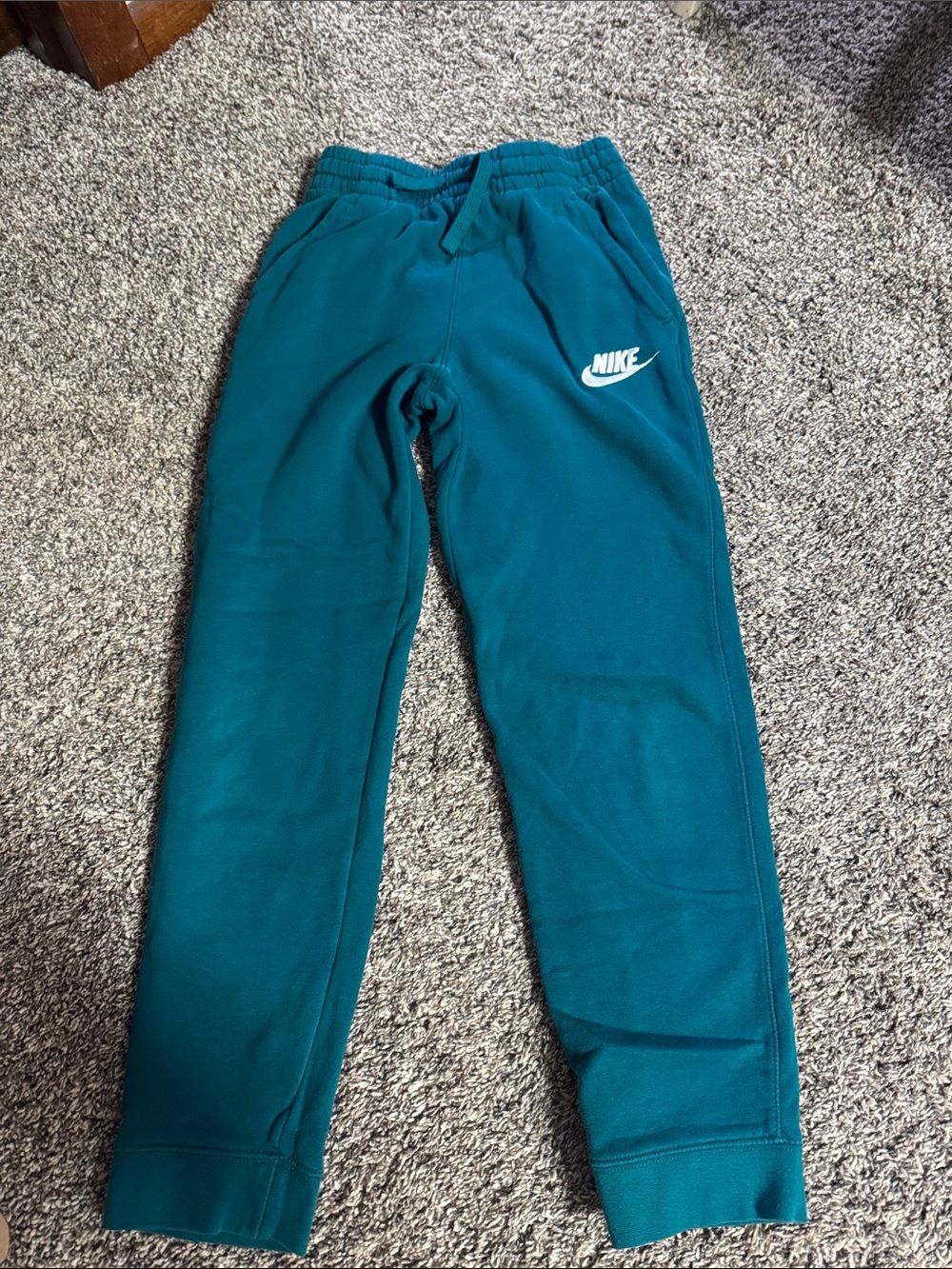Nike Kids Teal Blue Fleece Jogger Pants